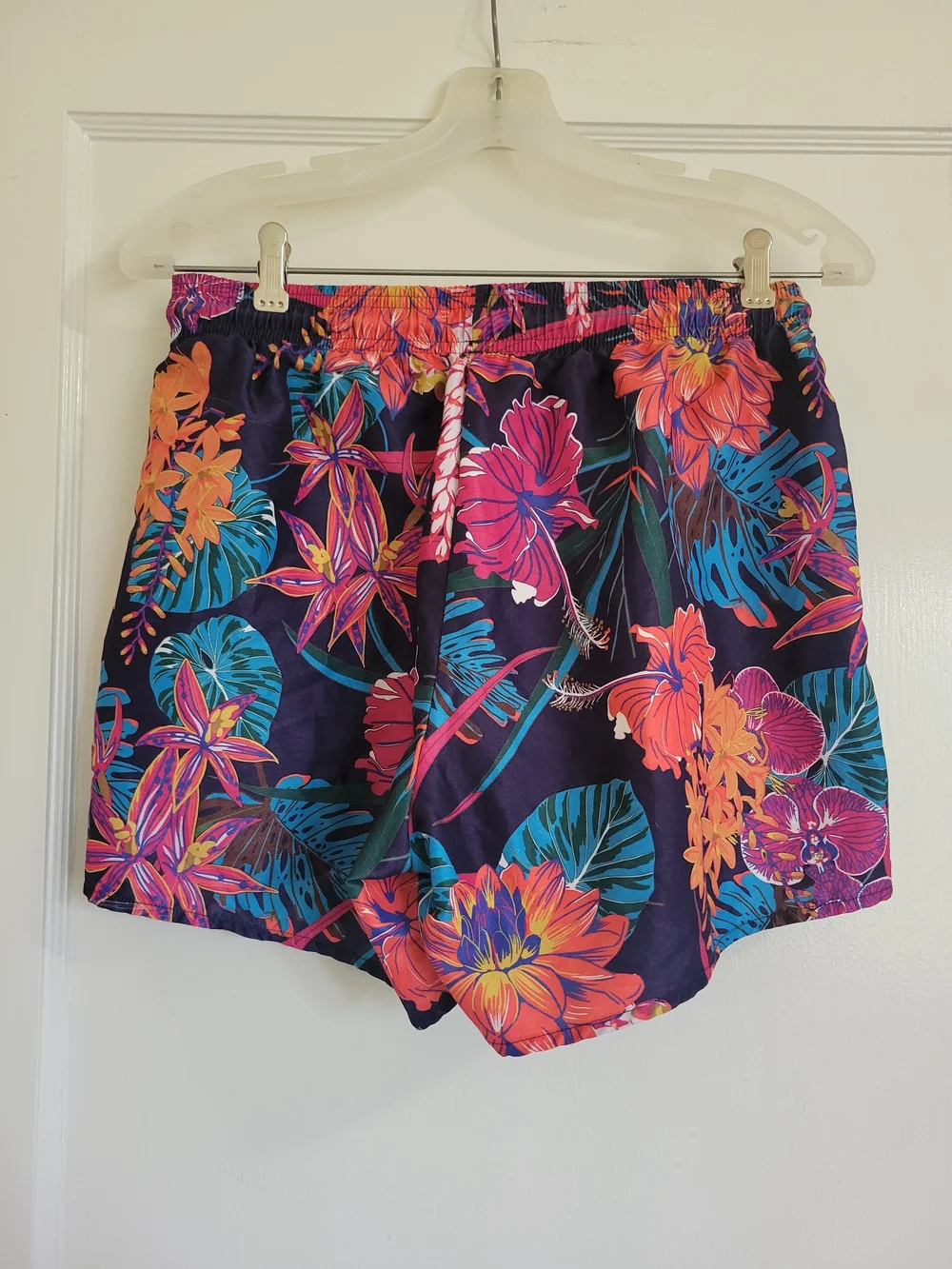 Vibrant Tropical Mens Topman Floral Swim Trunks